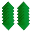 Green Handkerchief (Rumal) 100% Cotton For Men - Set Of 12 Pcs (48 x 48 cm) Hankies